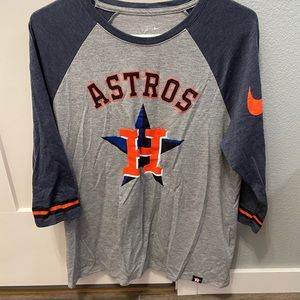 Astros 3/4 length sleeves shirt